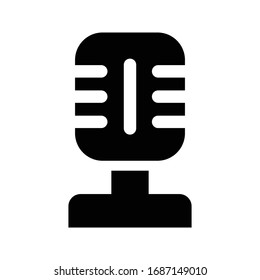 microphone icon isolated vector illustration