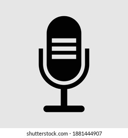 microphone icon isolated vector illustration
