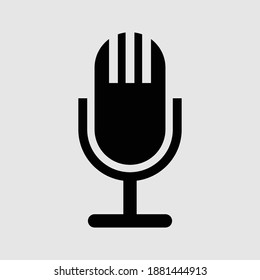 microphone icon isolated vector illustration