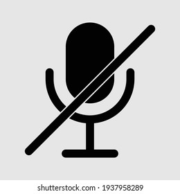 microphone icon isolated vector illustration