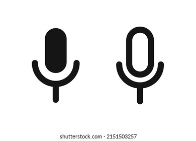 Microphone icon isolated vector. Microphone speaker icons. Flat vector EPS 10