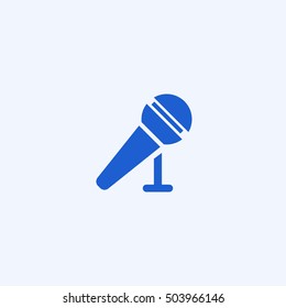 microphone icon, isolated, white background