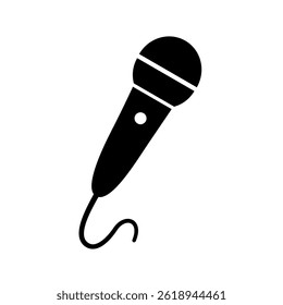 Microphone icon. karaoke sign and symbol. Vector illustration design.
