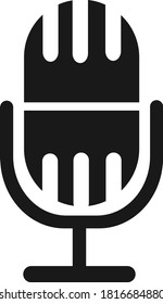 Microphone icon. karaoke icon vector 