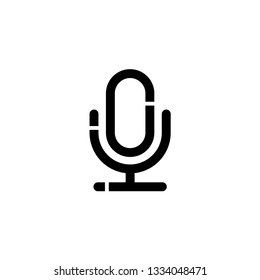 microphone icon line art