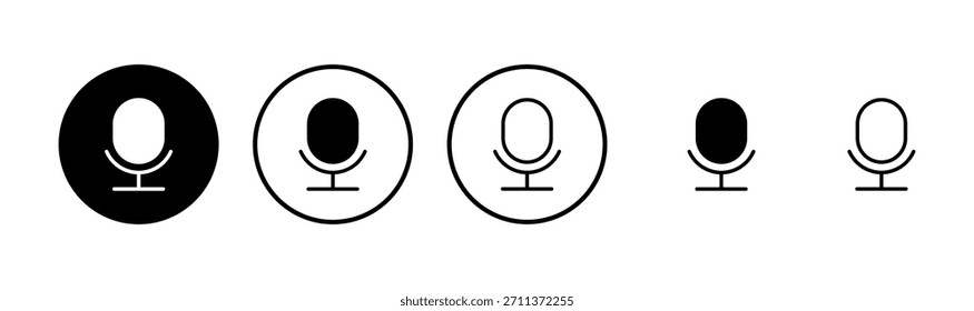 Logo-Design für Mikrofonsymbol. Karaoke-Zeichen und -Symbol