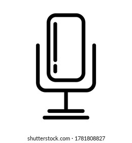 microphone icon or logo isolated sign symbol vector illustration - high quality black style vector icons
