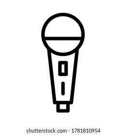 microphone icon or logo isolated sign symbol vector illustration - high quality black style vector icons
