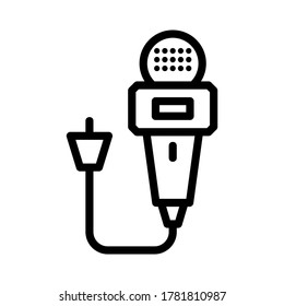 microphone icon or logo isolated sign symbol vector illustration - high quality black style vector icons
