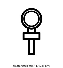 Microphone icon or logo isolated sign symbol vector illustration - high quality black style vector icons
