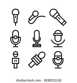 microphone icon or logo isolated sign symbol vector illustration - Collection of high quality black style vector icons
