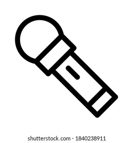 microphone icon or logo isolated sign symbol vector illustration - high quality black style vector icons
