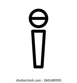 microphone icon or logo isolated sign symbol vector illustration - high quality black style vector icons
