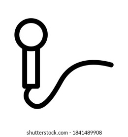 microphone icon or logo isolated sign symbol vector illustration - high quality black style vector icons
