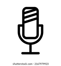 microphone icon or logo isolated sign symbol vector illustration - high quality black style vector icons
