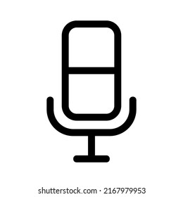 microphone icon or logo isolated sign symbol vector illustration - high quality black style vector icons
