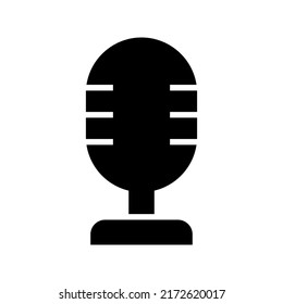 microphone icon or logo isolated sign symbol vector illustration - high quality black style vector icons
