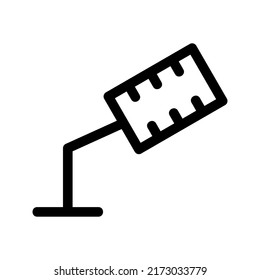 icono de micrófono o logotipo símbolo de signo aislado ilustración vectorial - iconos vectoriales de estilo negro de alta calidad
