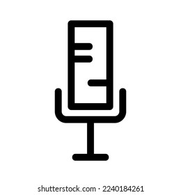 microphone icon or logo isolated sign symbol vector illustration - high quality black style vector icons
