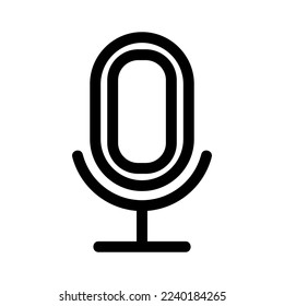 microphone icon or logo isolated sign symbol vector illustration - high quality black style vector icons
