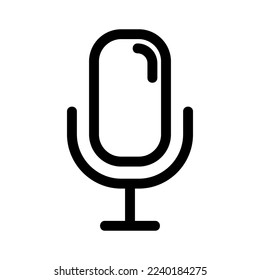 microphone icon or logo isolated sign symbol vector illustration - high quality black style vector icons
