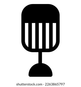 microphone icon or logo isolated sign symbol vector illustration - high quality black style vector icons