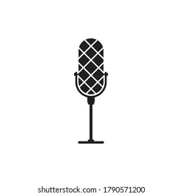 Microphone icon logo vector template