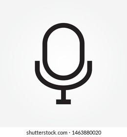 Microphone icon, logo.  voice record icon design vector illustration.