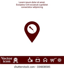 microphone icon map pin