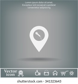 microphone icon map pin
