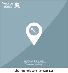 microphone icon map pin