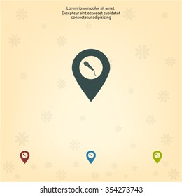 microphone icon map pin