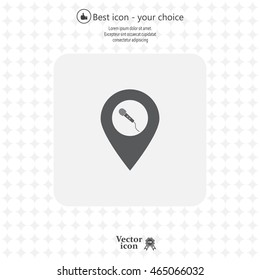 microphone icon map pin