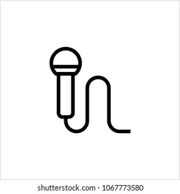 Microphone Icon, Mic Icon Vector Art Illustration