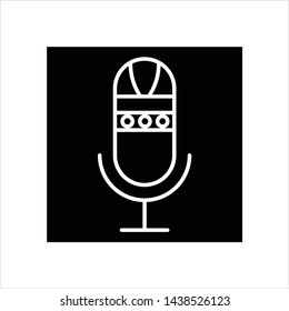 Microphone Icon, Mic Icon Vector Art Illustration
