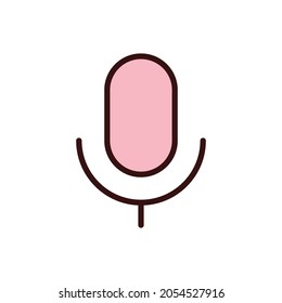 microphone icon, mic icon vector illustration