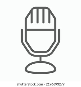microphone icon, mic vector, mike illustration