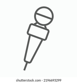 microphone icon, mic vector, mike illustration