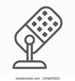 microphone icon, mic vector, mike illustration