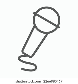 microphone icon, mic vector, mike illustration