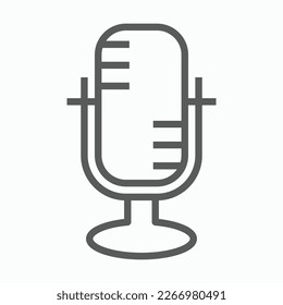 microphone icon, mic vector, mike illustration