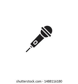 Microphone icon. Mic vector icon. Voice sign. Recording Studio symbol. Modern, simple flat vector illustration for web site or mobile 