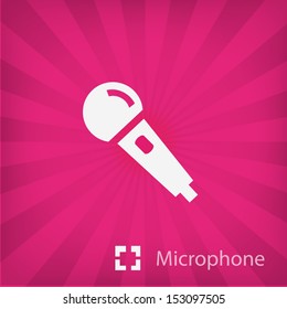 Microphone  icon in minimal style