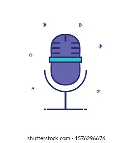 Microphone icon of a modern style