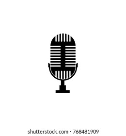 Microphone Icon. Music sign simple icon. Music element icon. Premium quality graphic design. Signs, outline symbols collection icon for websites, web design, mobile app on white background