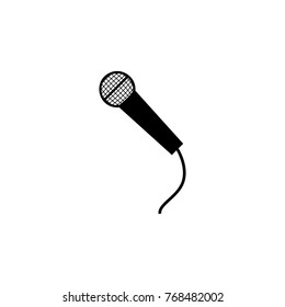 Microphone icon. Music sign simple icon. Music element icon. Premium quality graphic design. Signs, outline symbols collection icon for websites, web design, mobile app on white background