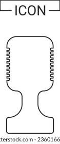 Microphone icon. music stage. concept graphic design element and singingvocal
