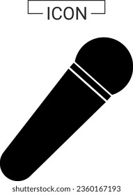 Microphone icon. music stage. concept graphic design element and singingvocal