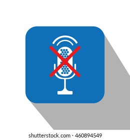 microphone icon. mute