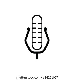 microphone icon on the background